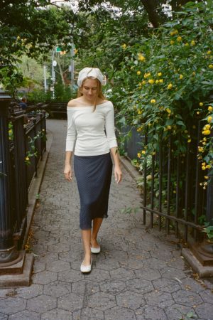 Sephira Polka Dots Midi Skirt